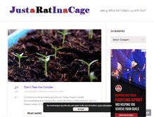 Tablet Screenshot of justaratinacage.com